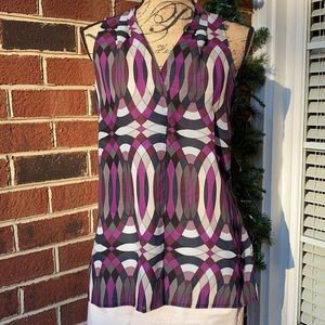 Banana Republic sleeveless blouse gray/purple
